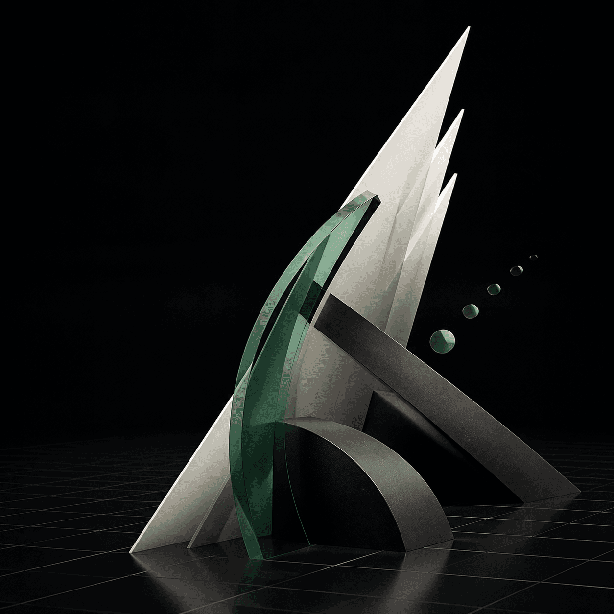 Abstract architectural forms representing strategic growth